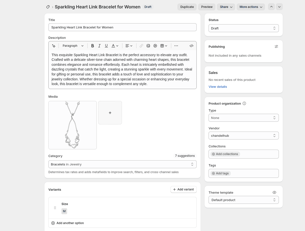 E-commerce listing preview
