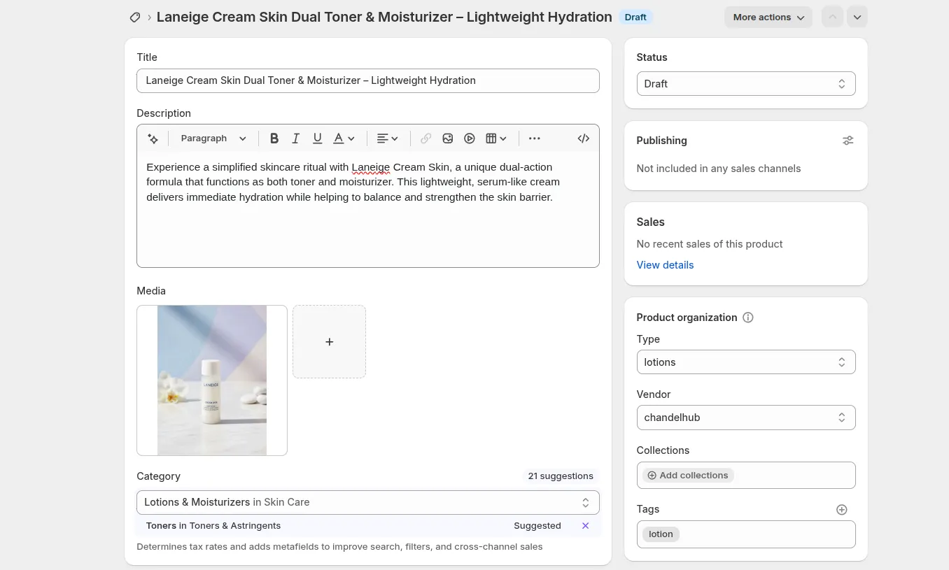 Listing Preview Example